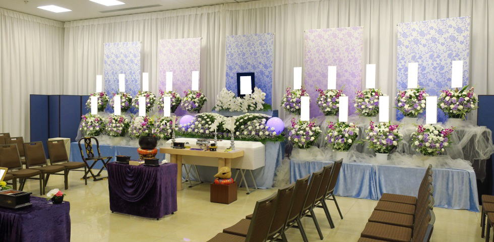 東京都内最新の火葬場併設斎場　式場2室利用の例