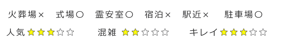 東京都練馬区にある区指定斎場の評価