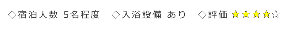 宿泊に対する評価