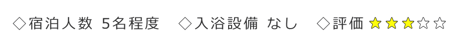 宿泊に対する評価