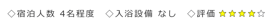 宿泊に対する評価