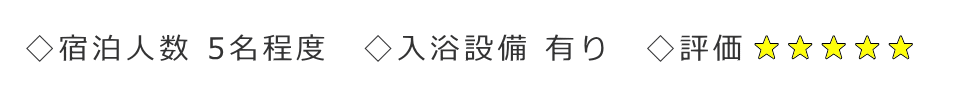 宿泊に対する評価